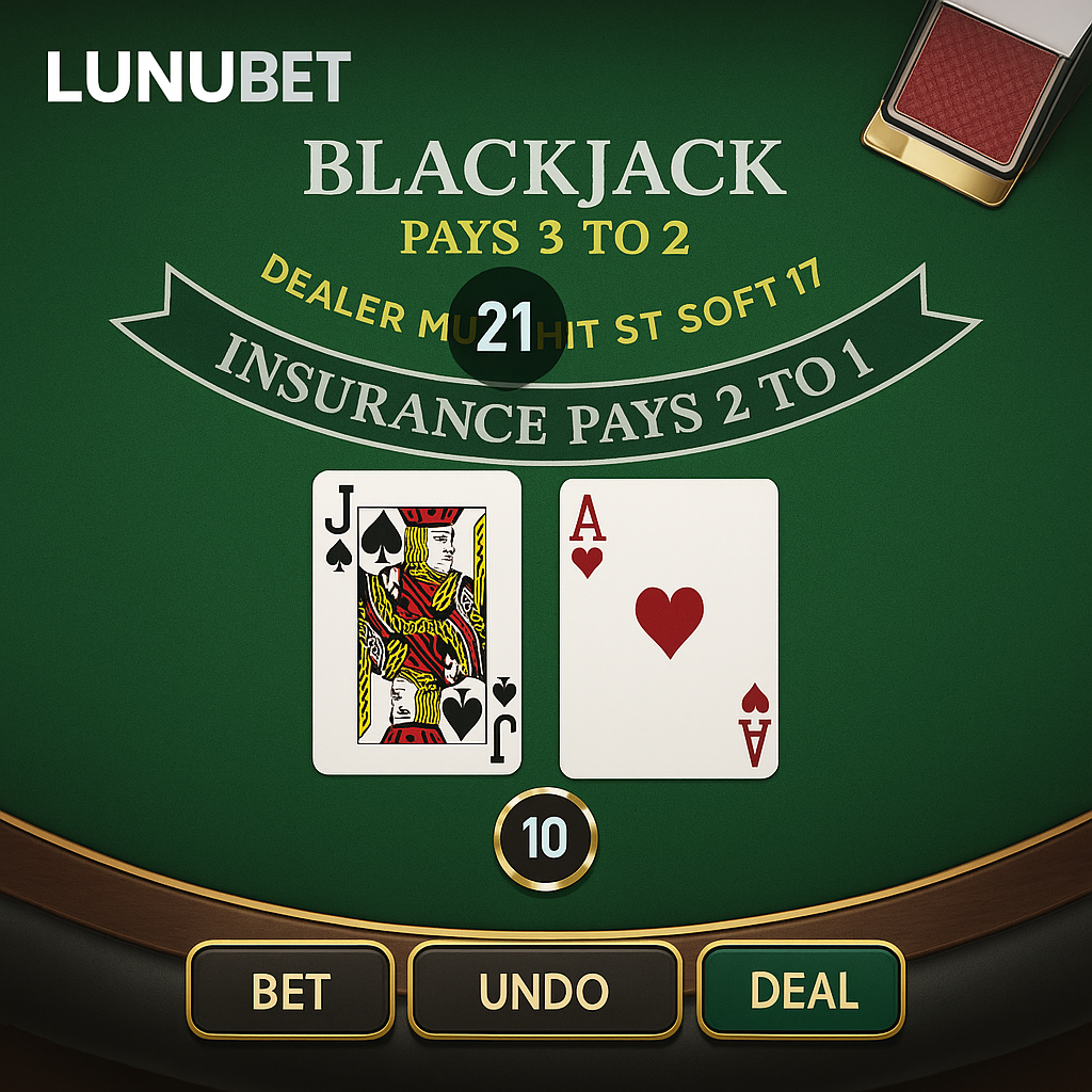 LunuBet - Blackjack Table Game - Classic Strategy
