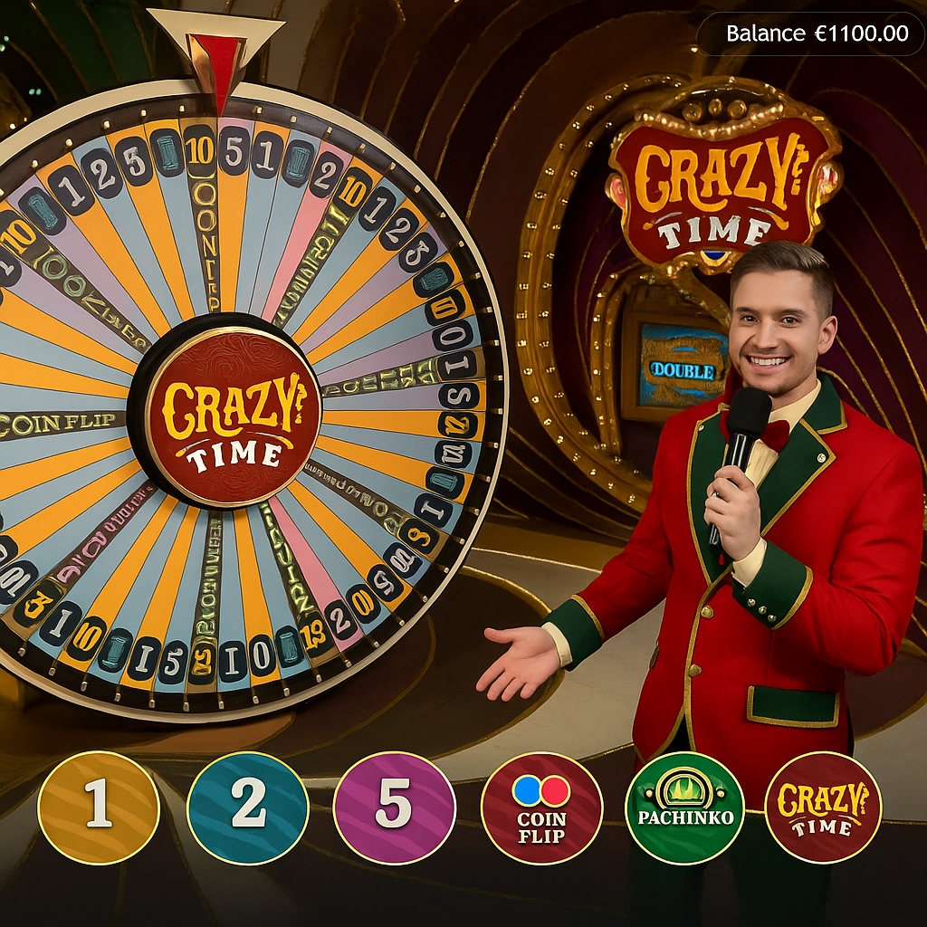 LunuBet - Crazy Time Live - Evolution Gaming Show